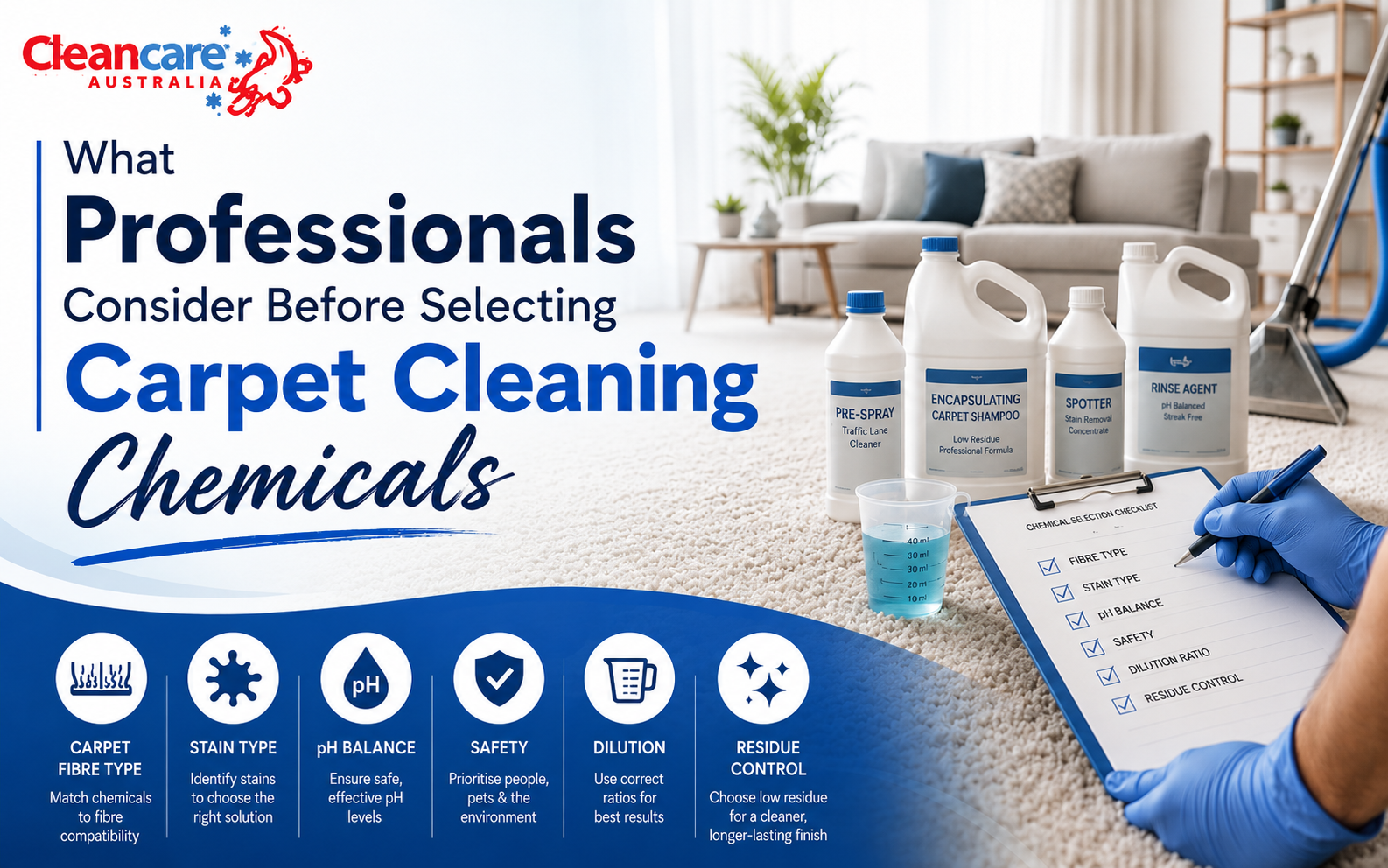 What Professionals Consider Before Selecting Carpet Cleaning Chemicals